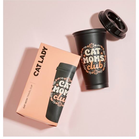 Cat Mom's Club Travel Cup Tumbler CatLadyBox - Picture 4 of 4